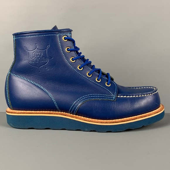 ICECREAM Other - ICECREAM Size 9.5 Royal Blue Leather Worker Ankle Boots